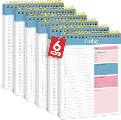 Taja To Do List Notepad - To Do List Notebook for Work with 52 Sheets, 9.8" x 6.5", Undated Daily Planner Perfect for Daily Tasks and Goal Setting, Notepad Suitable for Office, Home & School - Violet Dream