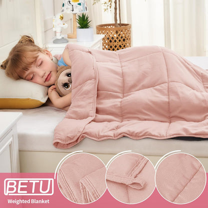 Weighted Lap Blanket for Adults 5lbs, 24"x29" Cooling Heavy Throw Blanket, Portable Travel Weighted Blankets, Soft Small Blankets Gift for Sleeping, Navy Blue