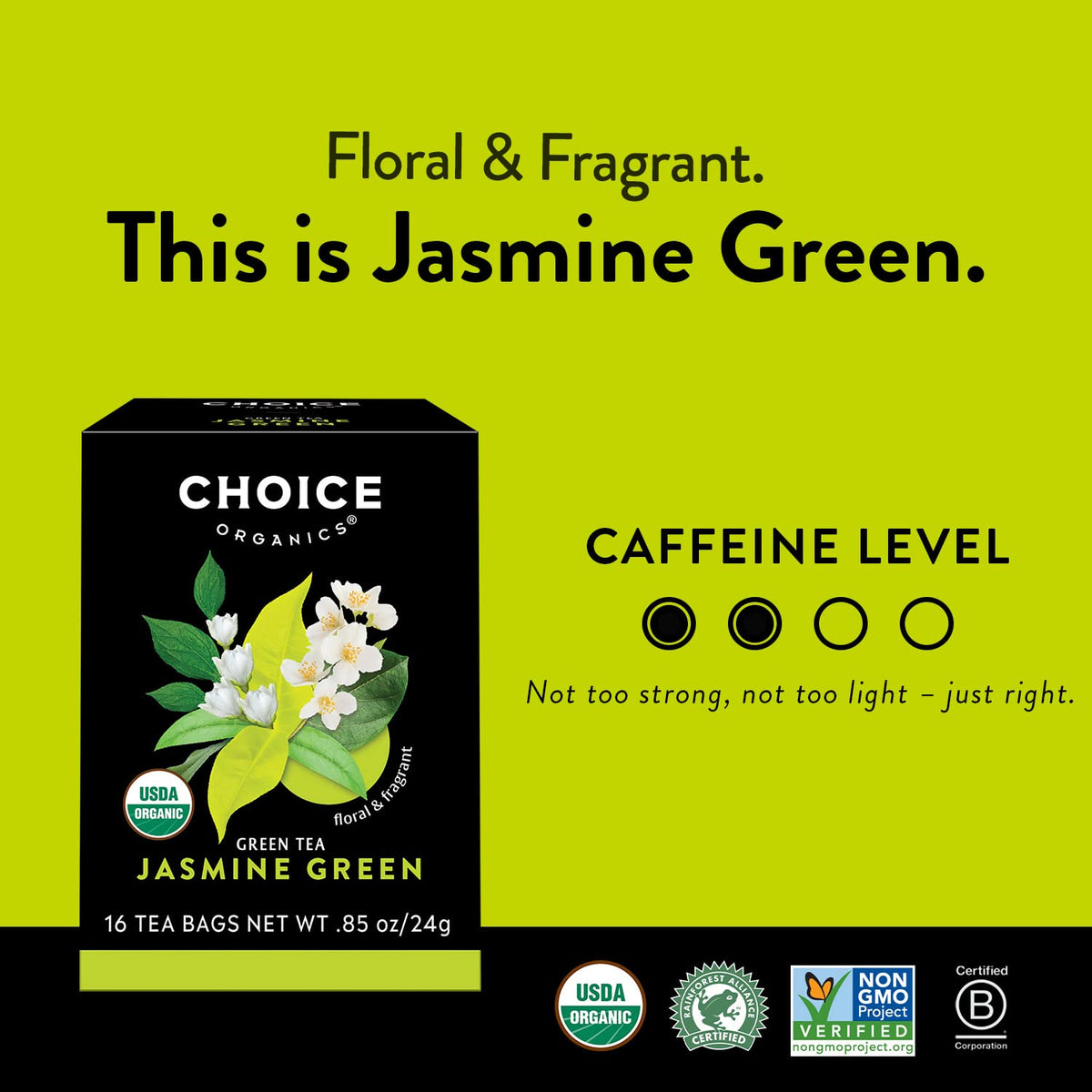 Choice Organics Green Tea & Herbal Tea Sampler, 16 Tea Bags (3 Pack)
