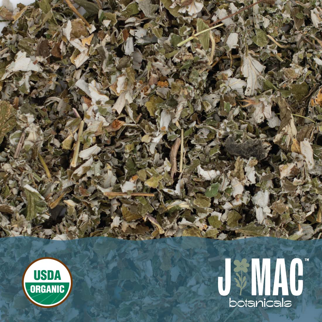 J Mac Botanicals Organic Raspberry Leaves, loose leaf tea 4 ounce