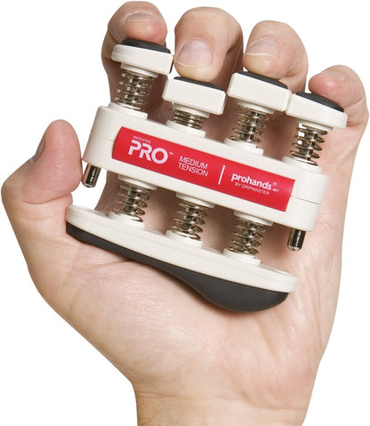 Prohands PRO Hand Exerciser, Finger Exerciser (Hand Grip Strengthener), Spring-Loaded, Finger-Piston System, Isolate and Exercise Each Finger