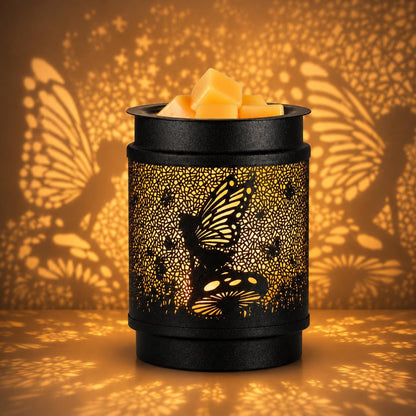 kobodon Wax Melt Warmer Metal Wax Warmer for Scented Wax Electric Fragrance Candle Oil Burner 2 in 1 Wax Melts as Gifts for Moms Grandma Women Girls(Sunflower)