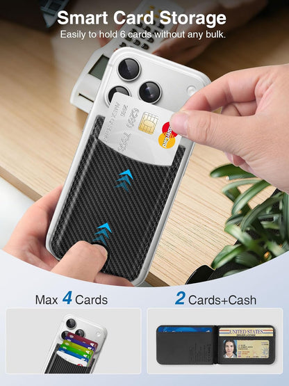TopMade for MagSafe Wallet Works with Find My, Strongest Magnetic Wallet