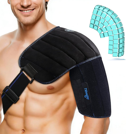 NEWGO Shoulder Ice Pack – 2-Hour Cold Therapy for Rotator Cuff & Surgery
