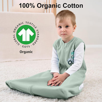 Yoofoss Baby Sleep Sack Baby Wearable Blanket 100% Cotton 2-Way Zipper Toddler Sleeping Sack
