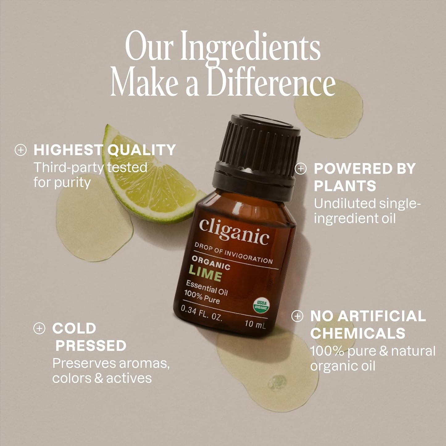 Cliganic Organic Lavender Essential Oil - 100% Pure Natural Undiluted, for Aromatherapy Diffuser | Non-GMO Verified - Colors B