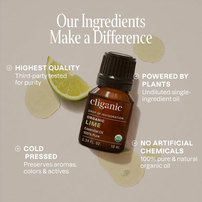 Cliganic Organic Lavender Essential Oil - 100% Pure Natural Undiluted, for Aromatherapy Diffuser | Non-GMO Verified - Colors B