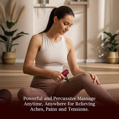 BOB AND BRAD Q2 Pro Mini Massage Gun with Heat and Cold, Pocket-Sized Deep Tissue Massager, HSA Portable Percussion Muscle Massager Gun, Ultra Small & Quiet Muscle Massager, FSA Eligible