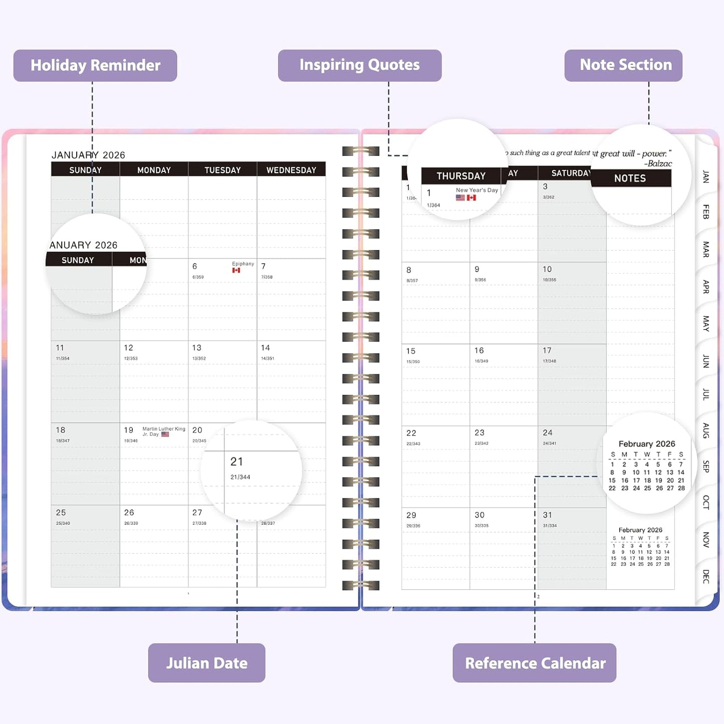 Weekly To Do List Notepad, 52 Sheets, Undated Weekly Planner, Letter Size | 8.5"x11", 100GSM, Thick Paper, Twin-Wire Spiral Bound, Tear Off Desk Pad, For Women & Man, Home School & Office Work