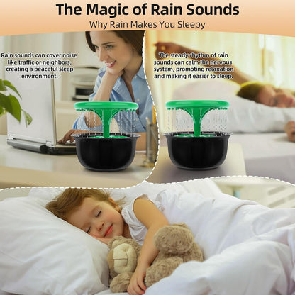 Tabletop Fountains Indoor, Great Gift for Christmas, Small Desk Waterfall Fountain for Living Room/Office Zen/Home Décor, Aluminum Die Casting Pot, Green