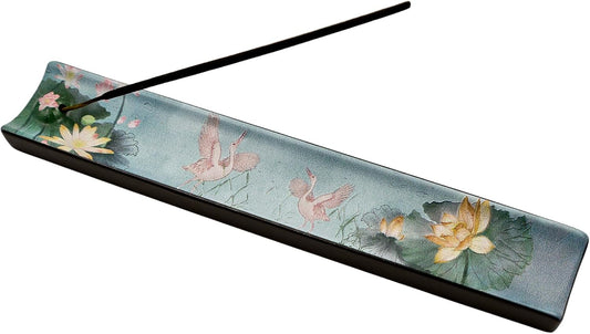 Incense Holder for Sticks, Ceramic Incense Burner with Ash Catcher, Aesthetic Decor for Home, Room & Office, Unique Gifts for Housewarming Yoga, Meditation & Spa