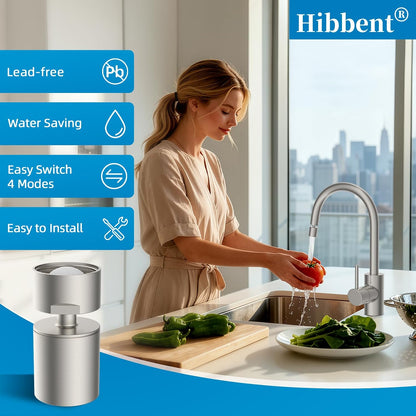 Hibbent NSF/ANSI/CAN 61 & cUPC Certified Faucet Aerator, Chrome