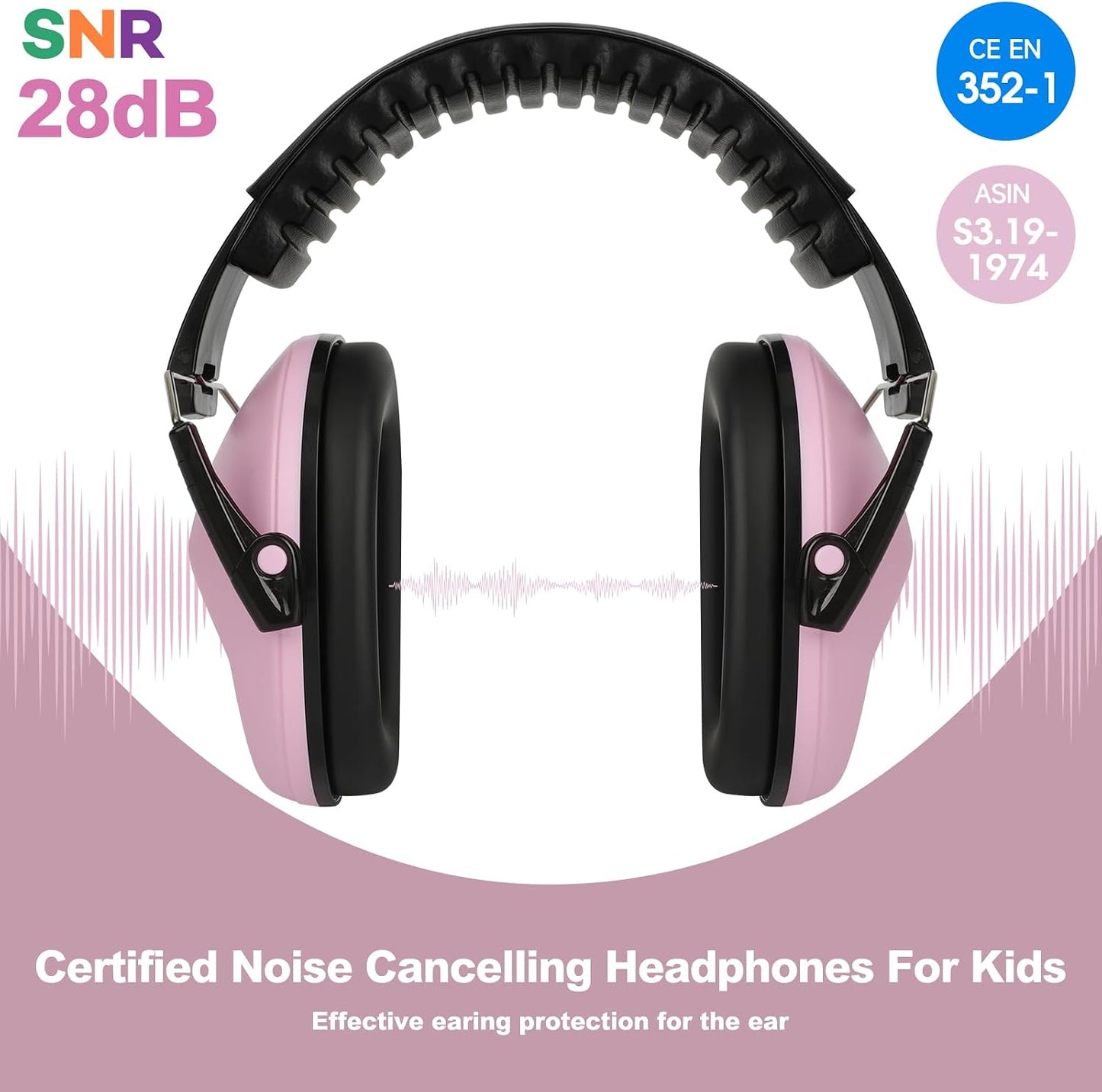 Floriogra Noise Cancelling Headphones for Kids, Kids Ear Protection 28dB SNR Noise Reduction Ear Muffs for Toddler/Children, Hearing Protection for Monster Jam, Concerts, Fireworks