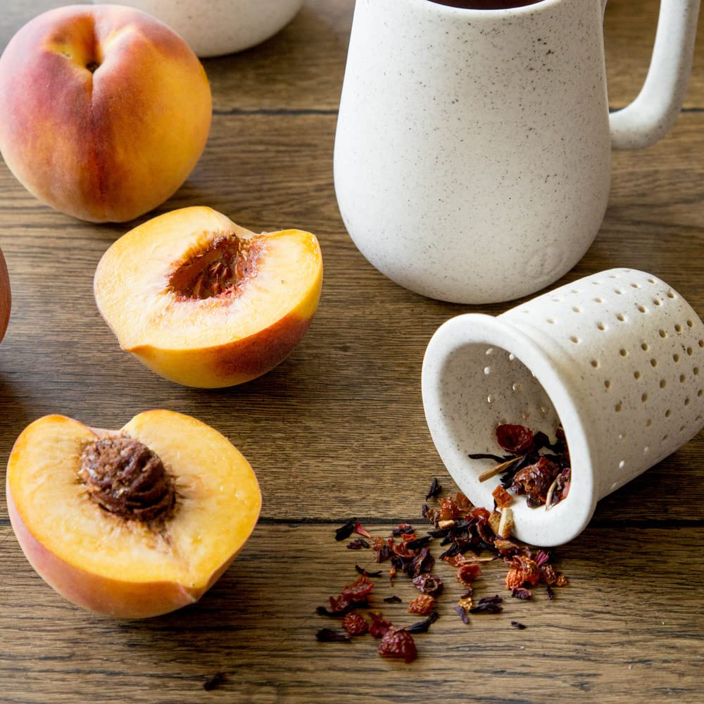 Harney & Sons Peach Fruit Herbal Tea Loose Leaf Tin, 4 oz