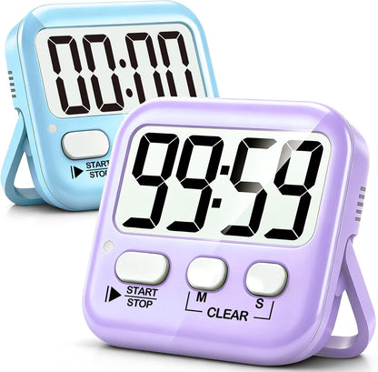 Antonki 2 Pack Digital Timer for Kids Classroom Kitchen Timers for Cooking