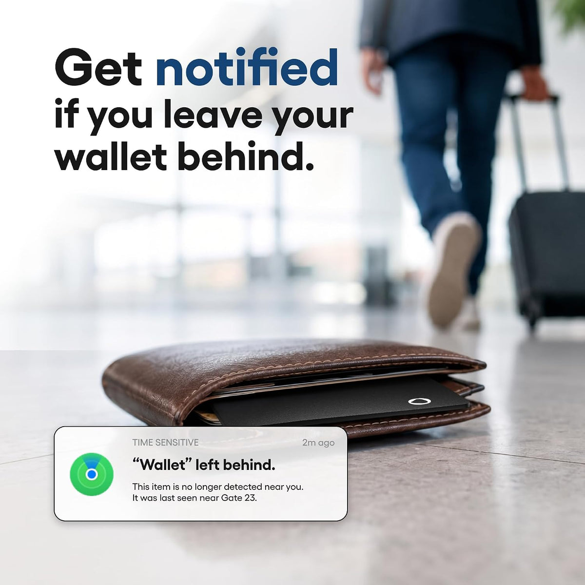 SPOTMINDERS Apple MFi Certified Wallet Tracker PRO Works with Apple Find My IP68 Rechargeable Tracking Card for Wallet Luggage Passport 0.07in Slim Credit Card Design Item Finder