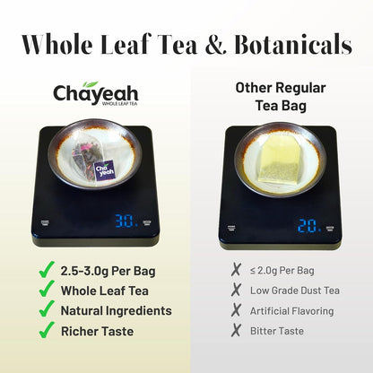 ChaYeah, Premium Tea Collection, 16 Whole Leaf Tea Bags, 8 Assorted Flavors