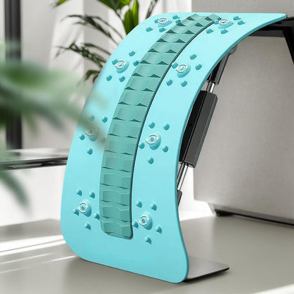 Back Stretcher Device, Multi-Level Back Support Adjustable, Spinal Board Massager with Curved Design, Stretching Equipment Tool Relieves Tension, for Daily Stretching and Relaxation