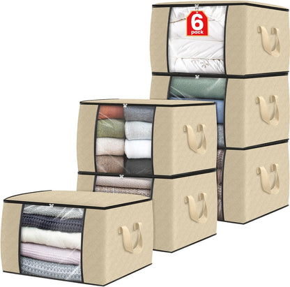 Fab totes Storage Bags for Clothes Blanket Storage Bins with Lids