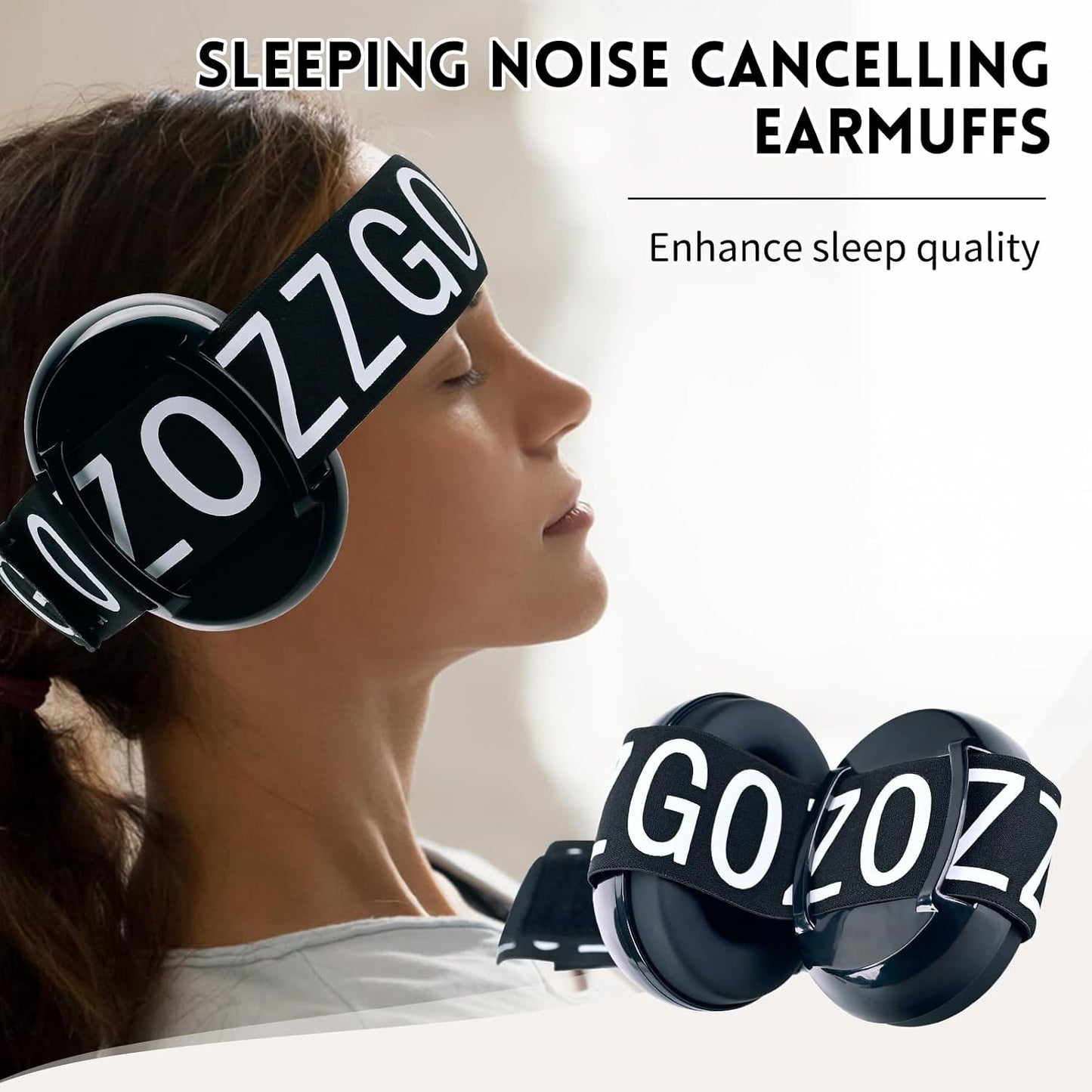 Noise Reduction Ear Muffs, Sound Proof Ear Protection, Earmuffs for Sleeping Noise Cancelling