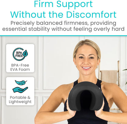 Vive Oval Balance Pad - Wobble Cushion For Physical Therapy And Rehabilitation Equipment - Soft Stability Trainer Foam For Workouts, Yoga, Core Strength And Pilates - Device For Women, Men And Kids