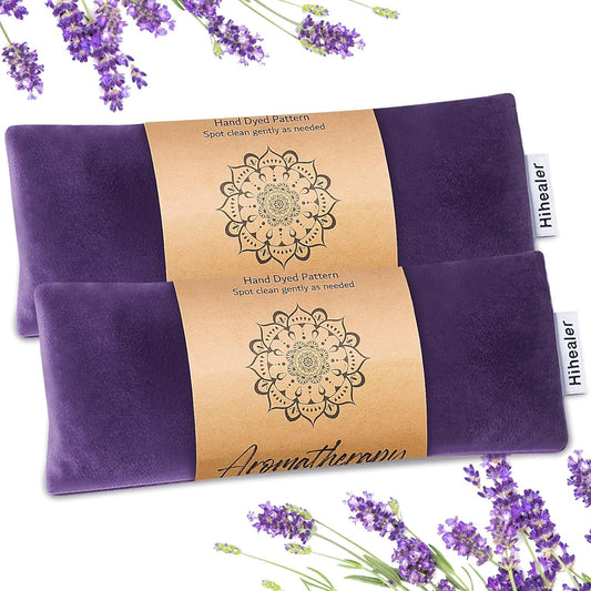 Hihealer Weighted Eye Mask for Sleeping, Lavender Eye Pillow for Spa Yoga