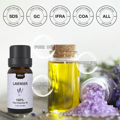 Essential Oils Set Top 6 Aromatherapy-Essential Oils for Diffuser for Home,Air Freshening Diffuser Oils Scents for Aromatherapy,Laundry,Candle&Soap Making,Humidifiers 6 X 10ML