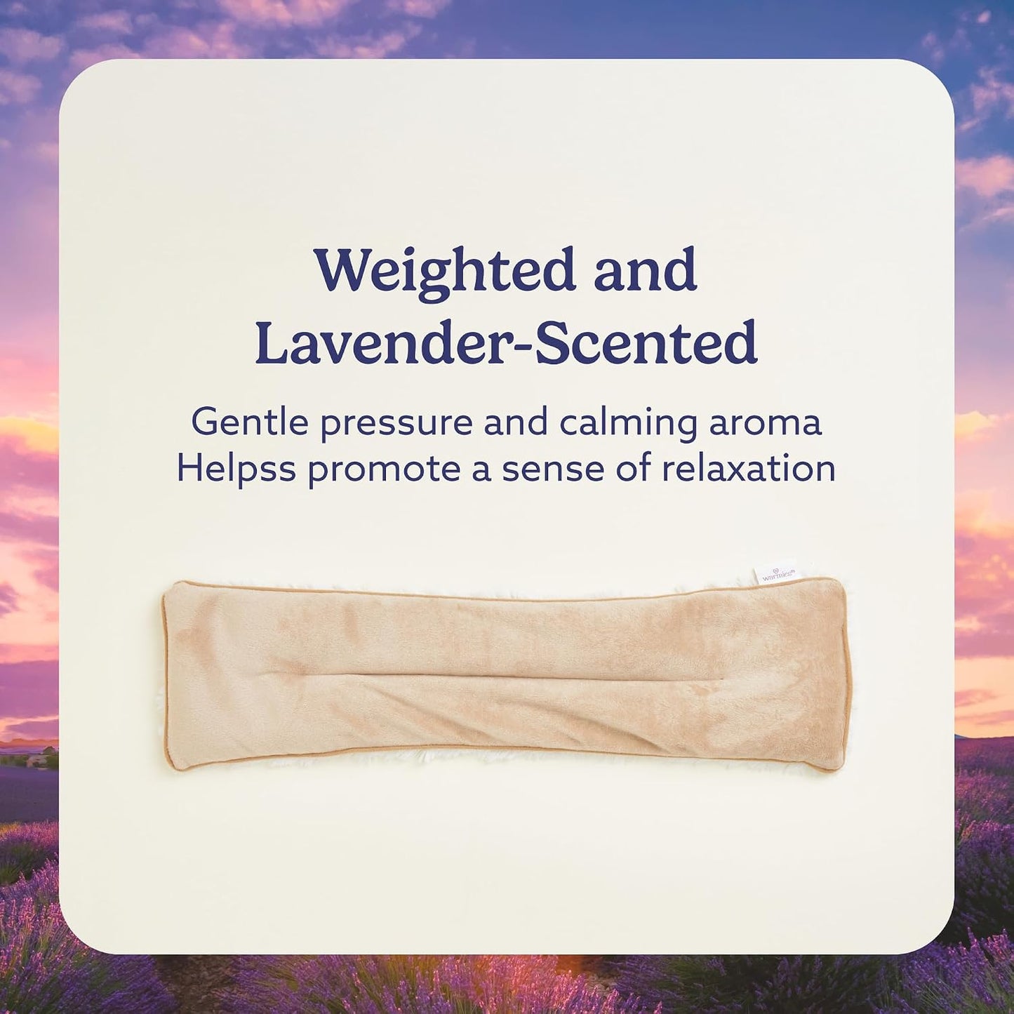 warmies Microwavable Neck & Shoulder Wrap - Weighted Neck Wrap - Microwavable Heat Pack for Shoulders - Chillable Heating Pad with Lavender for Aches & Pain - Marshmallow Gray, 19 x 5 x 3 in, 2 lb