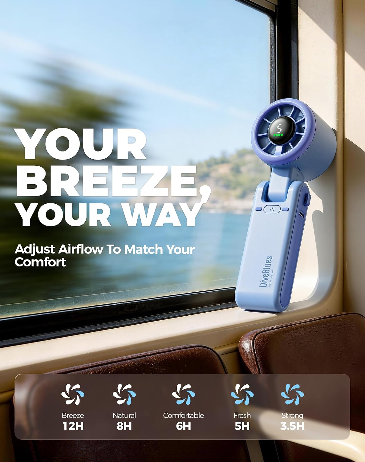 Diveblues Portable Handheld Turbo Fan