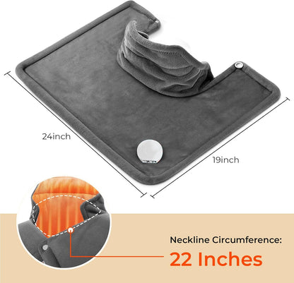 VAAGHANM Heating Pad: Electric Heat Pad -Weighted Instant Heating Pads for Neck and Shoulders-6 Heat Options & 6 Auto Timer Mode-Gift for Women Mom