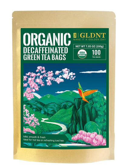 GLDNT Organic Milk Thistle Tea, Natural Organic Milk Thistle Seed Herbal Tea, Mild & Mellow Taste, Caffeine Free, 100 Count