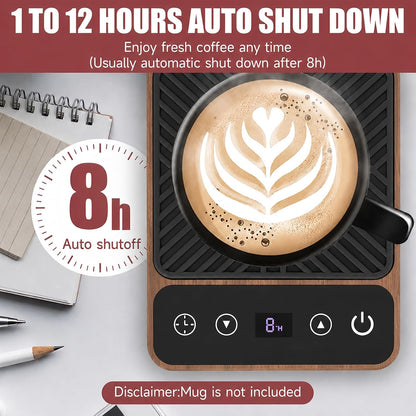 Mug Warmer - Electric Coffee Mug Warmer for Desk with Temperature Display