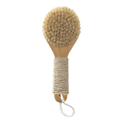 Esker Dry Brush | Lymphatic Drainage Massager and Exfoliating Body Scrubber | Body Scrubber Exfoliator | Natural Bristles | Daily Shower and Bath Ritual