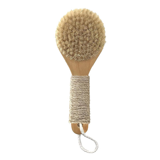 Esker Dry Brush | Lymphatic Drainage Massager and Exfoliating Body Scrubber | Body Scrubber Exfoliator | Natural Bristles | Daily Shower and Bath Ritual