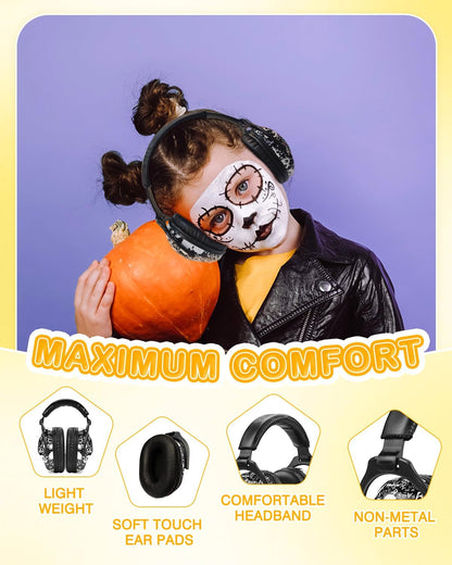 ZOHAN EM030 Kids Ear Protection, Noise Cancelling Headphones Ear Muffs for Autism Sensory, Safety Noise Reduction Hearing Protection for Monster Truck/Concerts/Fireworks/Air Shows
