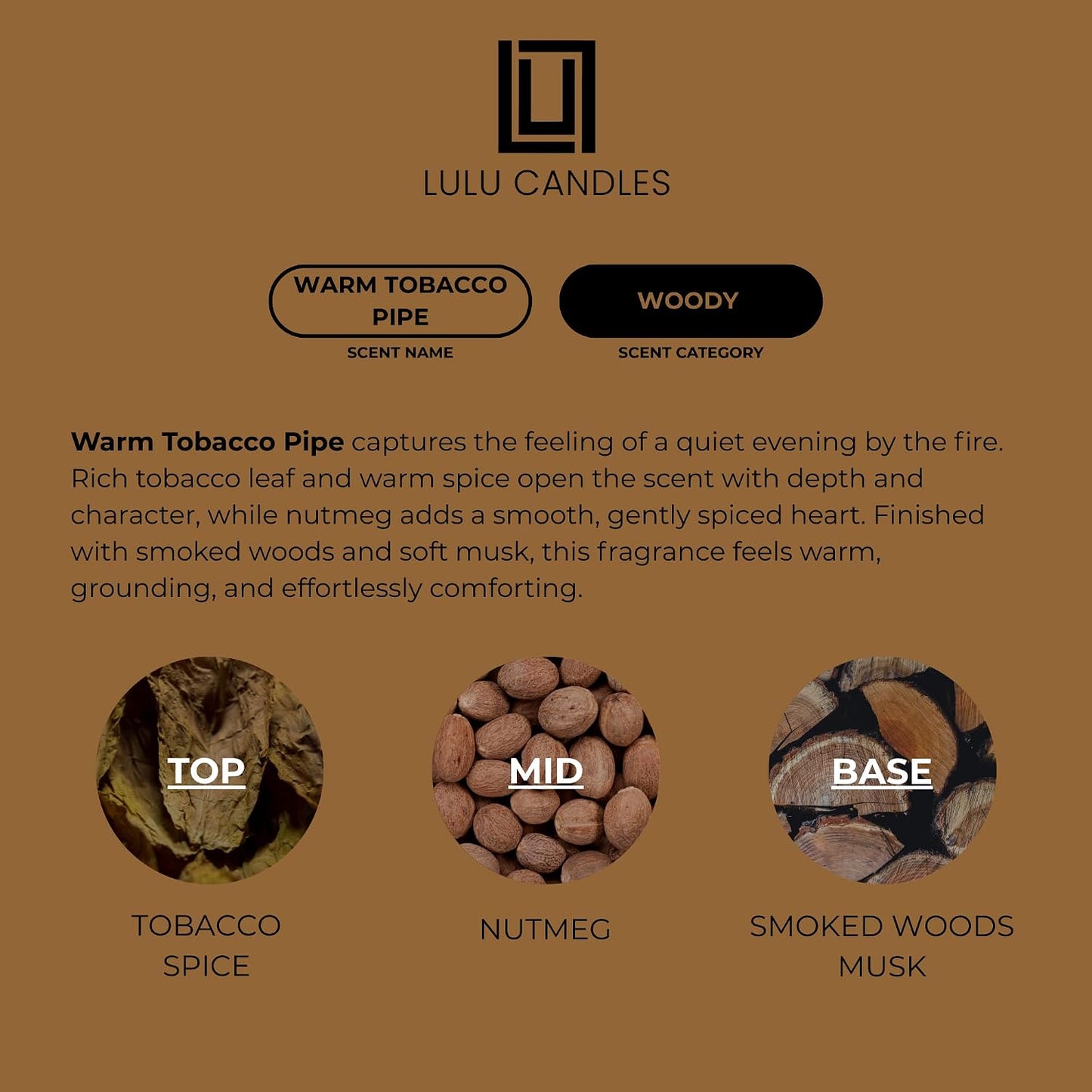 Lulu Candles | Jasmine, Oud & Sandalwood | Luxury Scented Soy Jar Candle | Hand Poured in The USA | Highly Scented & Long Lasting (9 Oz.)