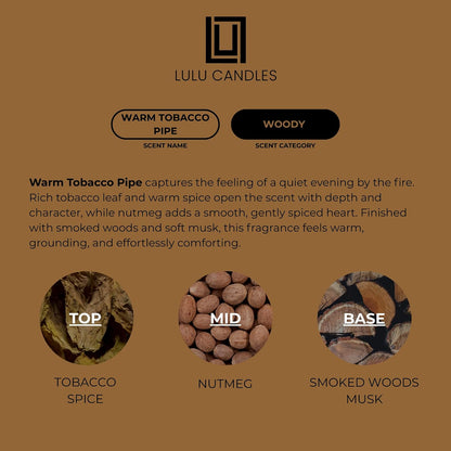 Lulu Candles | Jasmine, Oud & Sandalwood | Luxury Scented Soy Jar Candle | Hand Poured in The USA | Highly Scented & Long Lasting (9 Oz.)