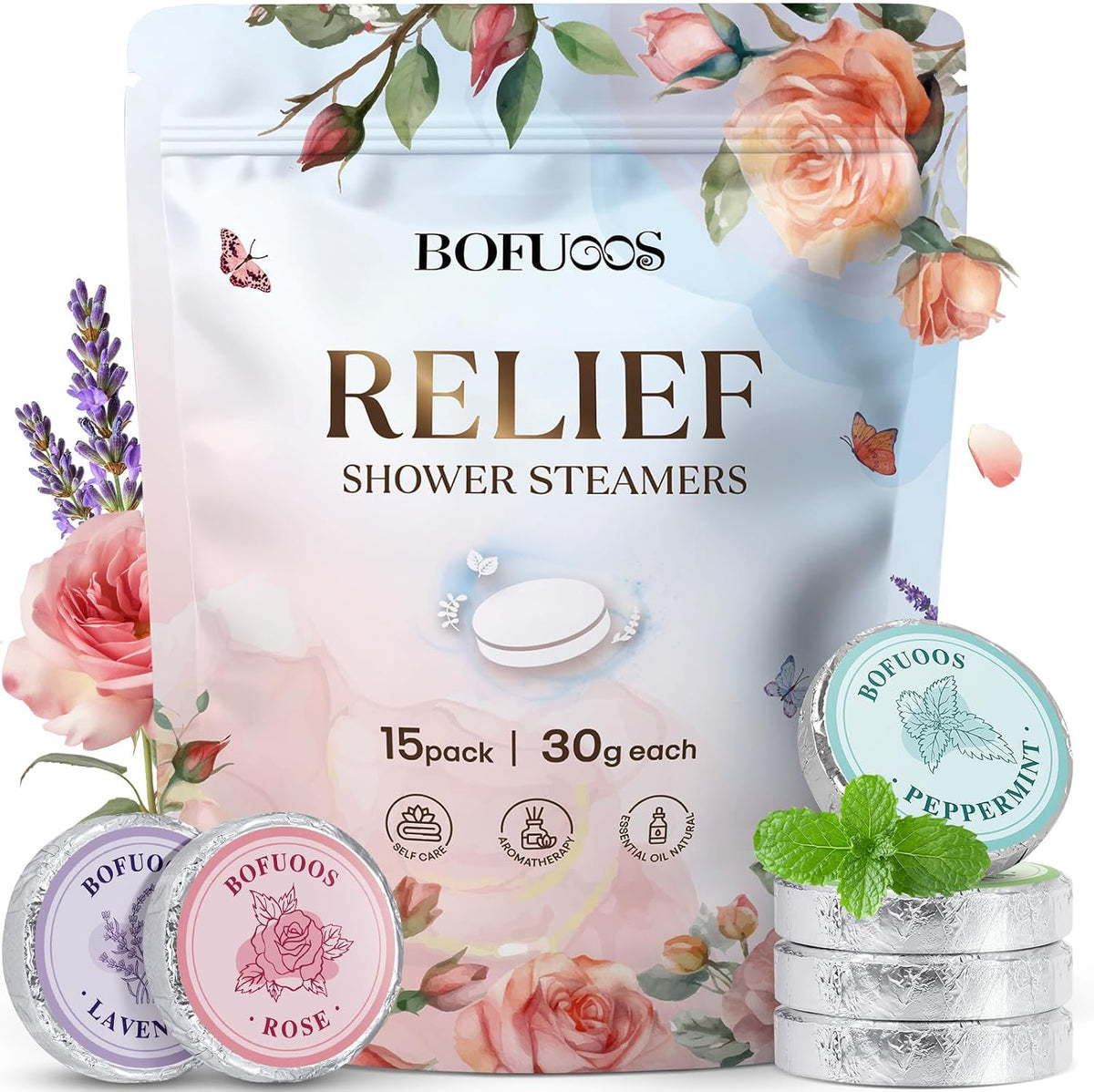 Shower Steamers Aromatherapy, Birthday Gift for Women Teen Girl Mom