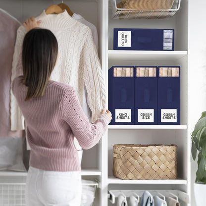 StorageTastic Bed Sheet Closet Organizers and Storage Under Bed Storage