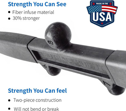 Body Back Buddy Classic USA Made FSA Eligible Handheld Massage Cane - Full Body Trigger Point Tool for Deep Tissue Pain Relief - Dual Hooks for Back, Shoulder, Neck - Manual Back Massager (2.0 Black)