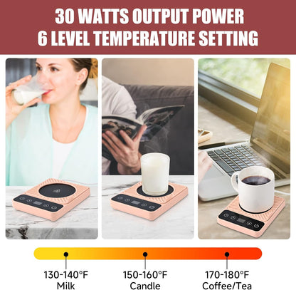 Mug Warmer - Electric Coffee Mug Warmer for Desk with Temperature Display