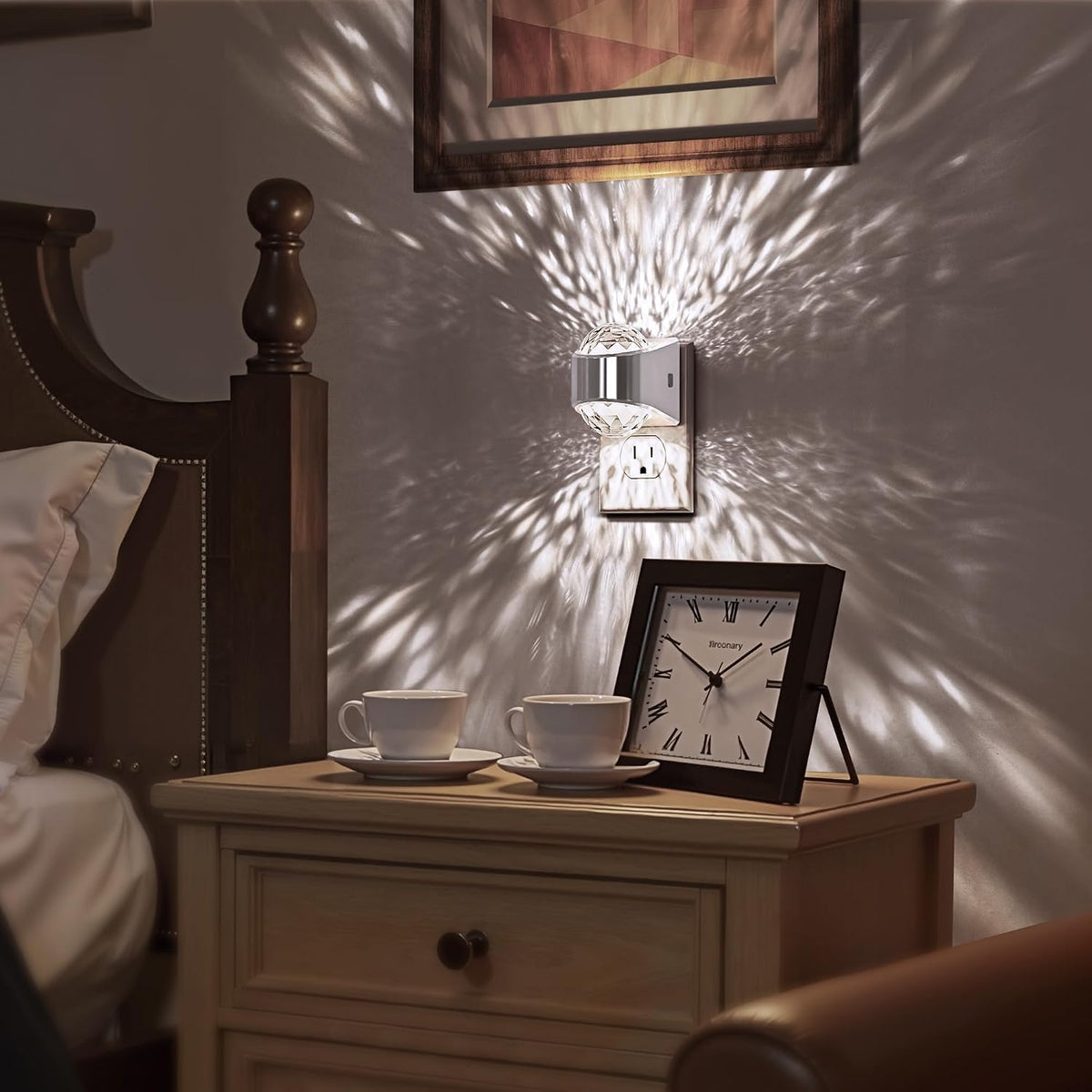 Briignite Night Light,Night Lights Plug into Wall,LED Projector Night Light