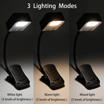 4 Pack Reading Light with 3 Color Temperature, 6 LED Book Clip Lamp for Reading in Bed, Easily Clip on to a Small Mini Lightweight Book Lights for Read Book Lovers