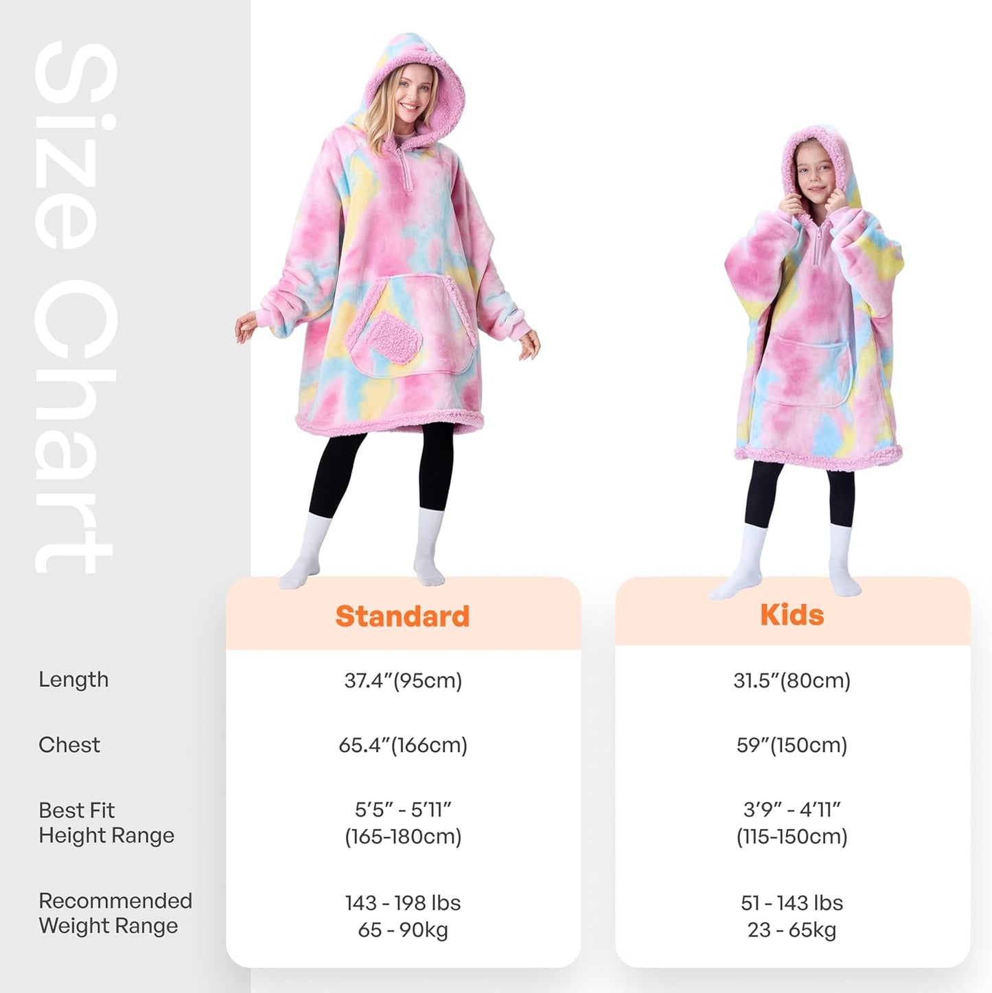 Giggling Getup Wearable Blanket Hoodie for Adults Gifts for Teen Girls Sister Women Sherpa Fleece Printed Hooded Blanket Sweatshirt Warm Cozy with Pocket & Sleeves Beige Cat