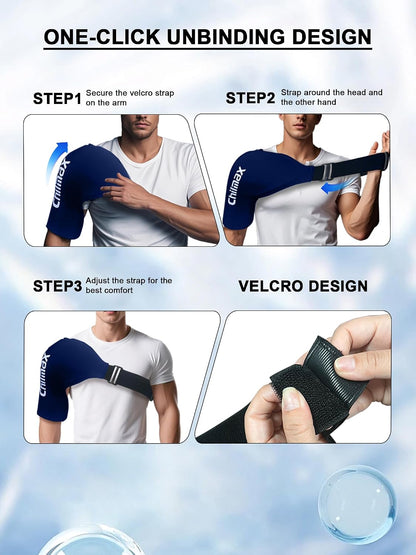 Shoulder Ice Pack Wrap for Rotator Cuff Cold Therapy Brace