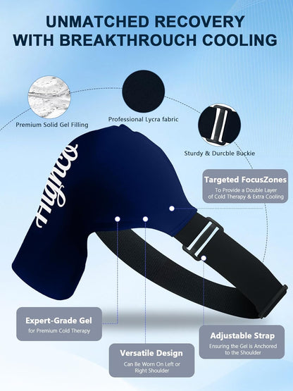 Shoulder Ice Pack Wrap for Rotator Cuff and Arm,Cold Compression for Relief