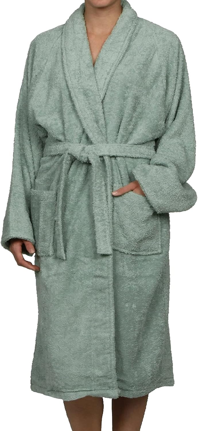 Cotton Unisex Terry Robe, Soft And Absorbent Robes For Men And Women, Bathroom Accessories