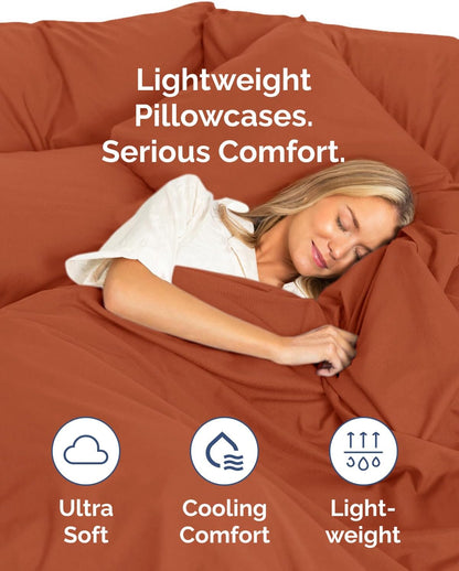 Standard Pillow Cases Set of 10 - Ultra Soft Hotel Quality Pillowcase Covers - Comfy, Cozy & Wrinkle Free - Shrink, Stain and Fade Resistant - Machine Washable Pillow Protectors - 10 Pcs Set - White - Colors A
