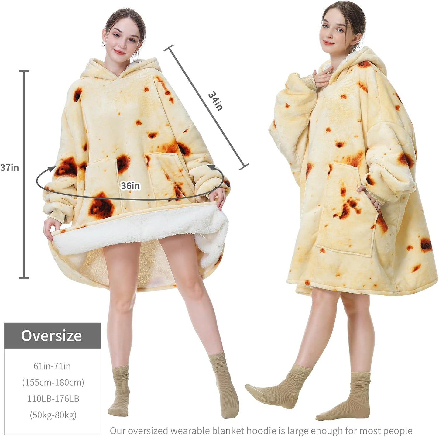 Aemicion Strawberry Blanket Hoodie,Oversized Sherpa Wearable Hooded Blanket,Warm Cozy Sweatshirt Gifts for Women Girls Adult