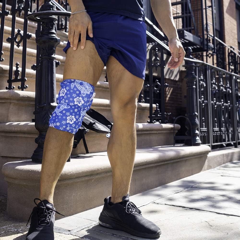 HurtSkurt® Premium Ice Therapy Sleeve – Turtle Bay Medium – Stretch-Fit Wearable Cold Compression Wrap for Knee, Leg, Elbow & Ankle Recovery, Durable, Machine Washable, Stays Cold Longer